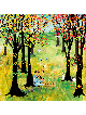 סימפוניה ביער: 3D Autumn Wall Art Masterp , מתנות ט"ו באב , א